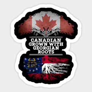 Canadian Grown With Georgian Roots - Gift for Georgian With Roots From Georgia Sticker